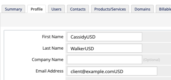 Appending the old currency code to existing client values