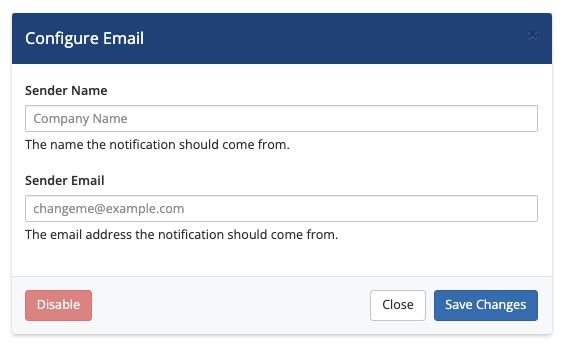 Adding email notifications