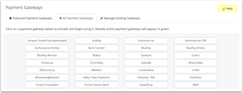Payment Gateways in WHMCS 8.5