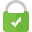 A green SSL monitoring padlock icon