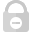 A grey SSL monitoring padlock icon with a negative symbol