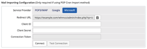 Configuring Google for importing