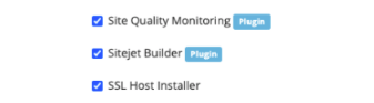 Select Sitejet Builder in the feature list.
