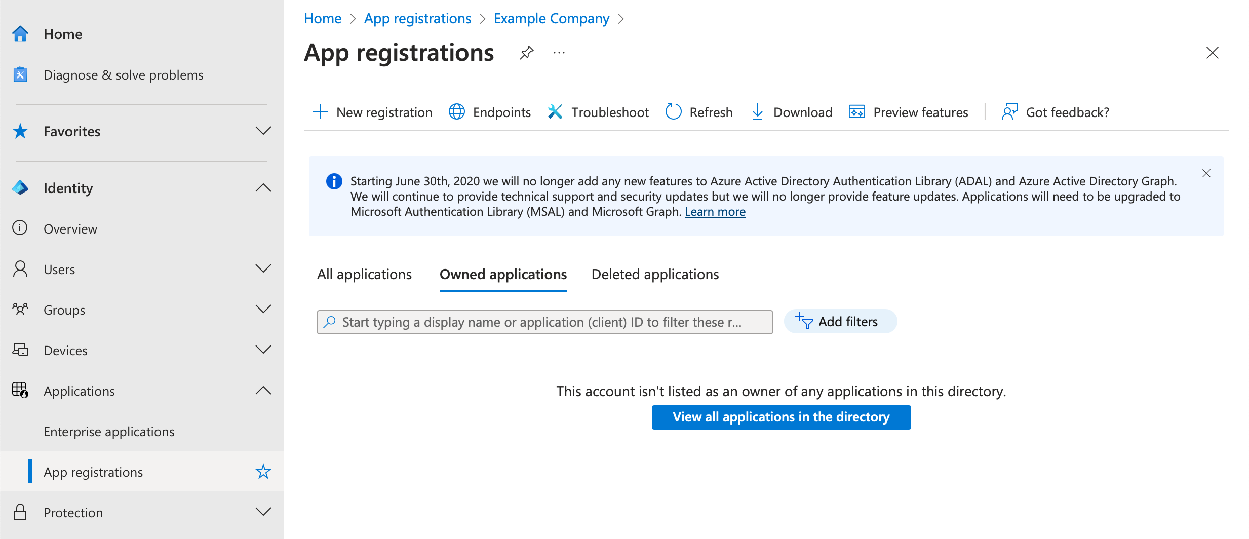 App Registrations