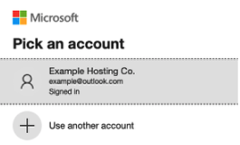 Choosing a Microsoft Account